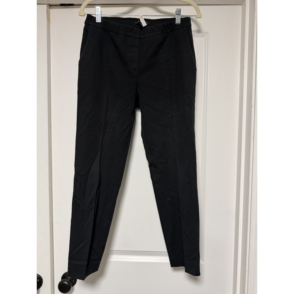 Theory, Womens Thaniel Style, tapered leg, pull on pants, black, size 6